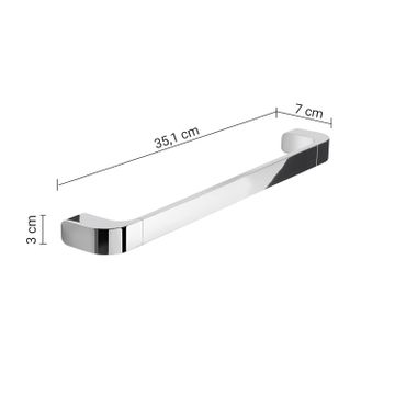 Outline towel holder/grab bar 35 cm by GEDY - view 2
