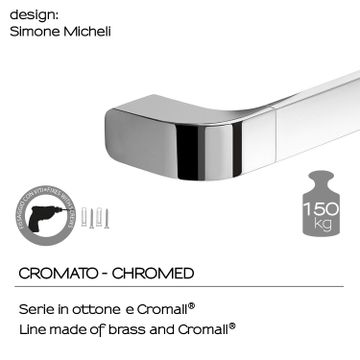 Outline towel holder/grab bar 35 cm by GEDY - view 5