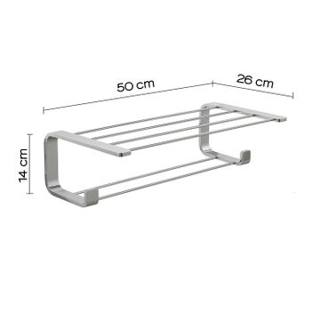Outline double shelf for towels by GEDY - view 2