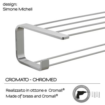 Outline double shelf for towels by GEDY - view 6
