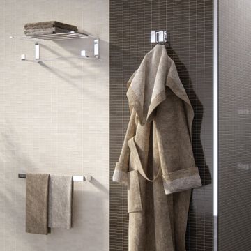 Outline double shelf for towels by GEDY - view 3