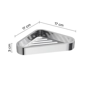 Outline corner shower basket by GEDY - view 2