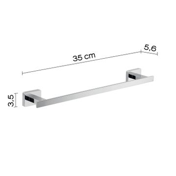 Atena towel holder 35 cm by GEDY - view 2