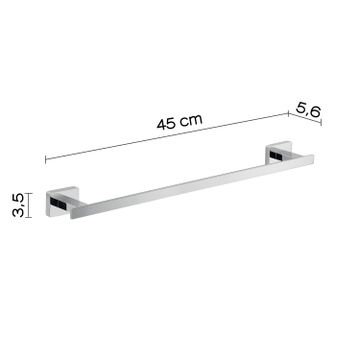 Atena towel holder 45 cm by GEDY - view 2
