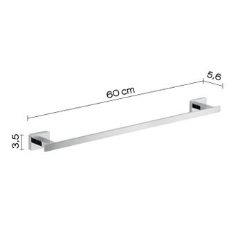Atena towel holder 60 cm by GEDY - view 2