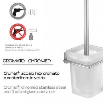 Atena wall toilet brush holder by GEDY - view 3