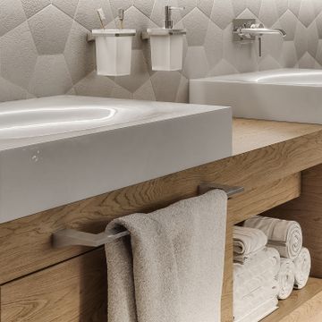 Glamour towel holder 30 cm by GEDY - view 3