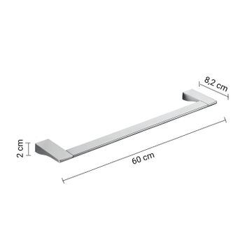Glamour towel holder 60 cm by GEDY - view 2