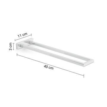 Elba fixed towel rack by GEDY - view 2