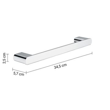 Azzorre towel holder 35 cm by GEDY - view 2