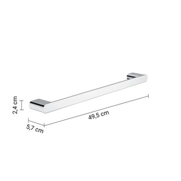 Azzorre towel holder 50 cm by GEDY - view 2