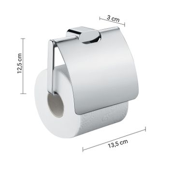 Azzorre toilet paper holder with cover by GEDY - view 2