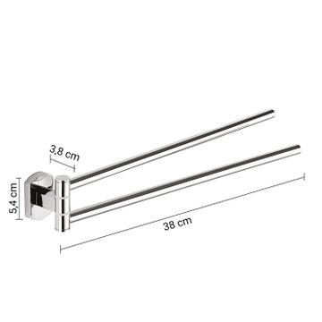 Edera Plus jointed towel holder by GEDY - view 2