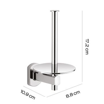 Edera Plus spare toilet paper holder by GEDY - view 2