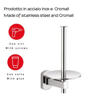 Edera Plus spare toilet paper holder by GEDY - view 3