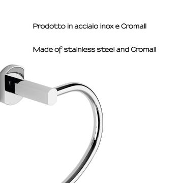 Edera Plus towel ring by GEDY - view 4