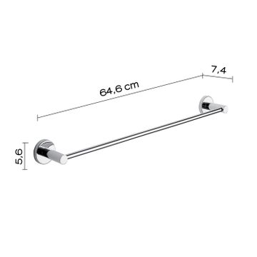 Felce towel holder 60 cm by GEDY - view 2
