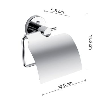 Felce toilet paper holder with cover by GEDY - view 2