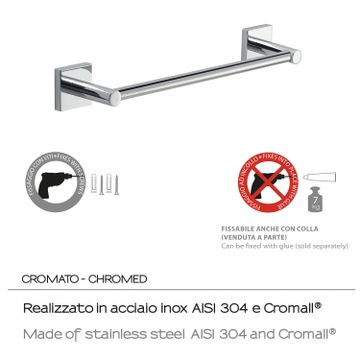 Fuji towel holder 30 cm by GEDY - view 2