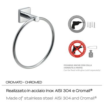 Fuji towel ring by GEDY - view 3