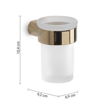 Pirenei toothbrush holder gold (pvd plated) by GEDY - view 2