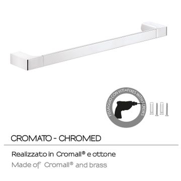 Pirenei towel holder 45 cm by GEDY - view 4