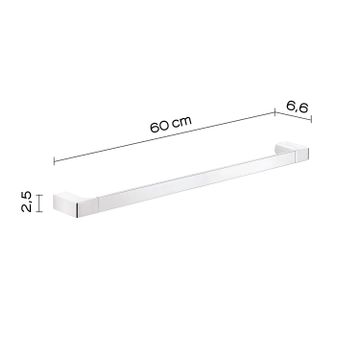 Pirenei towel holder 60 cm by GEDY - view 2