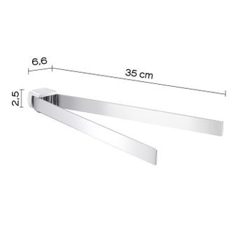 Pirenei jointed towel holder by GEDY - view 2