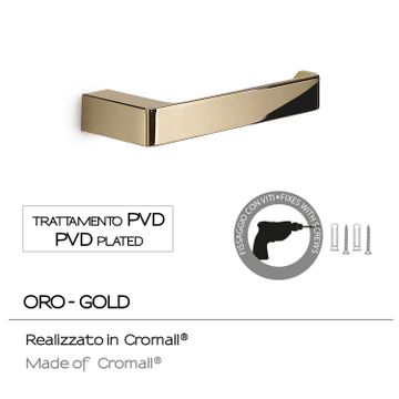 Pirenei toilet paper holder gold (pvd plated) by GEDY - view 3