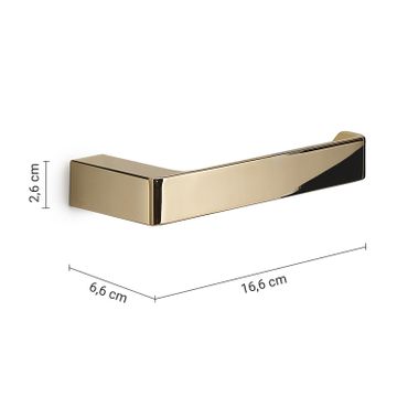 Pirenei toilet paper holder gold (pvd plated) by GEDY - view 2