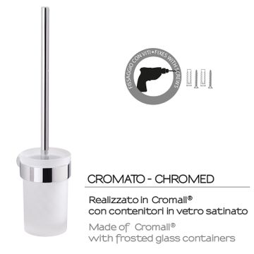 Pirenei wall toilet brush holder by GEDY - view 4