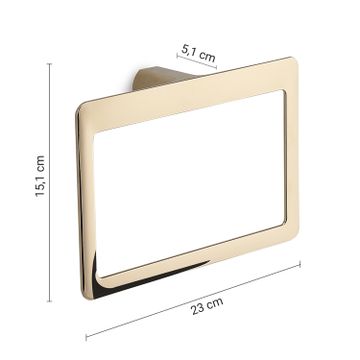 Pirenei towel ring gold (pvd plated) by GEDY - view 2