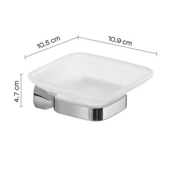 Stelvio soap holder by GEDY - view 2