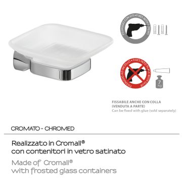 Stelvio soap holder by GEDY - view 3