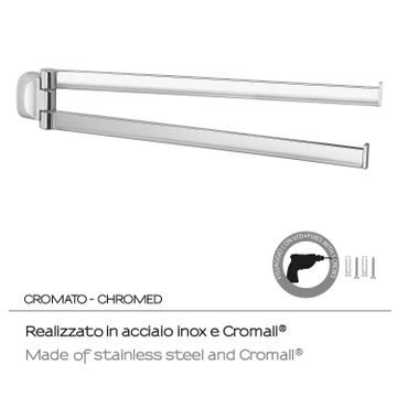 Stelvio jointed towel holder by GEDY - view 3