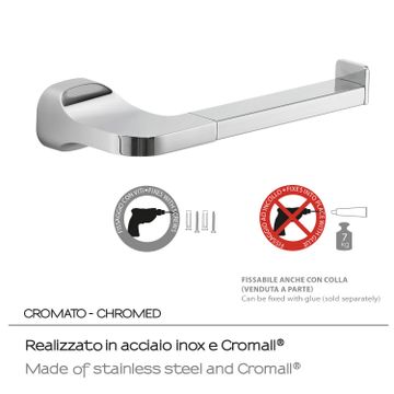 Stelvio toilet paper holder by GEDY - view 5