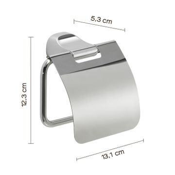 Stelvio toilet paper holder with cover by GEDY - view 2