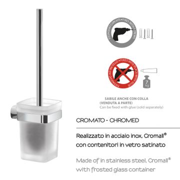 Stelvio wall toilet brush holder by GEDY - view 4