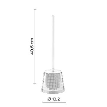 Glady toilet brush holder trasparent by GEDY - view 2