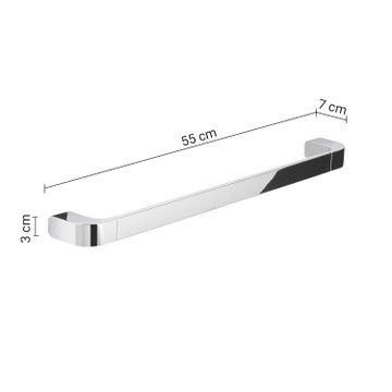 Outline towel holder/grab bar 55 cm by GEDY - view 2