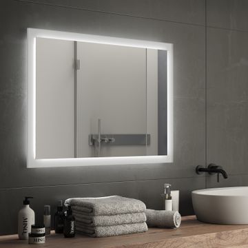 Pierre polished edge mirror 60×80 and sandblasted border by GEDY - view 3