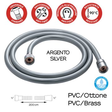 Silver 01 flexible hose by GEDY - view 2