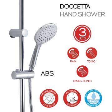 Easy 01 adjustable shower column by GEDY - view 4