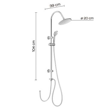 Easy 02 adjustable shower column by GEDY - view 2