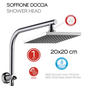 Easy 03 adjustable shower column by GEDY - view 3