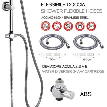 Easy 03 adjustable shower column by GEDY - view 5