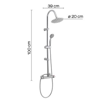 Easy mix 01 adjustable shower column by GEDY - view 2