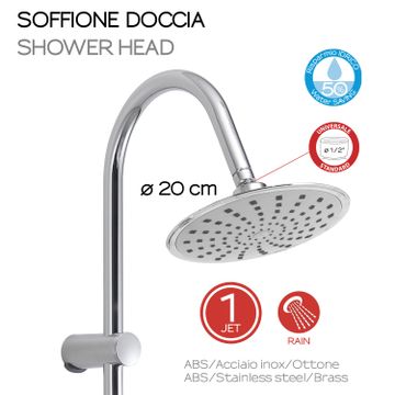 Easy mix 01 adjustable shower column by GEDY - view 3