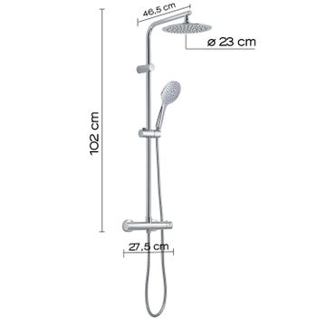 Easy mix 02 adjustable shower column by GEDY - view 2
