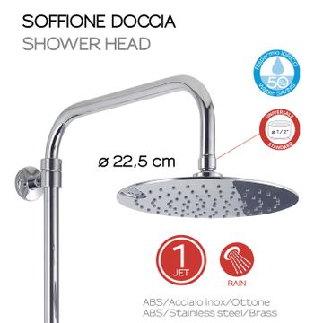 Star plus 00 extensible shower column by GEDY - view 3